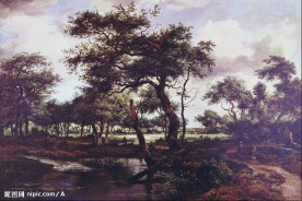 盧西恩·佛洛伊德風(fēng)景油畫作品