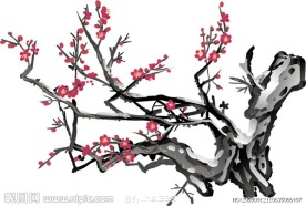 梅花 水墨 國畫 意境