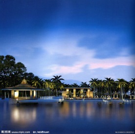 國外旅游夜景攝影照片