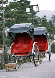 日式風(fēng)格黃包車(chē)攝影