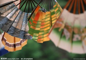 日式風(fēng)格扇子攝影