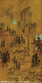 國(guó)畫(huà) 山弈候約圖