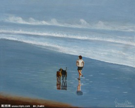 油畫海
