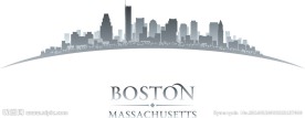 波士顿城市剪影