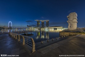 新加坡 夜間魚尾獅