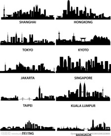 10大著名城市剪影