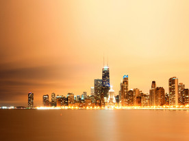 紐約城市夜景圖片