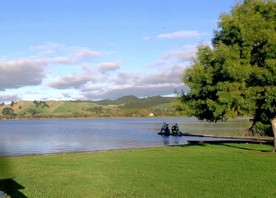 新西蘭亨得利湖畔風(fēng)景