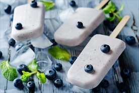 糕点冰淇淋蓝莓食物