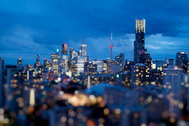 城市 鳥瞰 城市光暈 都市中心