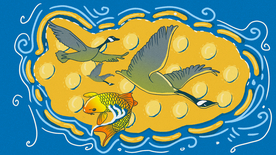 沉鱼落雁成语故事插画
