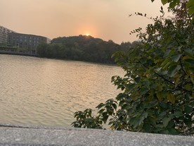 湖边