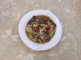 金针菇炒牛肉