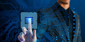 藍色AI科技背景