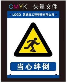 當心絆倒標識牌