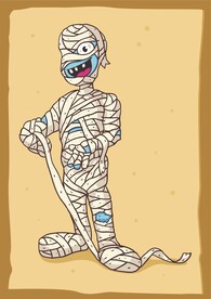 卡通可愛木乃伊