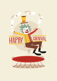 歡樂小丑彈力床表演拋瓶子