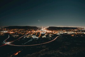 山城夜景鳥瞰圖