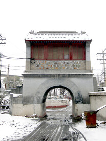 雪中 文昌阁