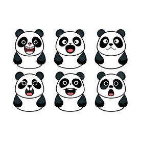 大熊猫不同情绪状态的组合
