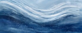 创意多彩海浪抽象油彩绘画背景