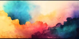 创意多彩抽象油彩绘画背景