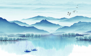 水墨山水畫