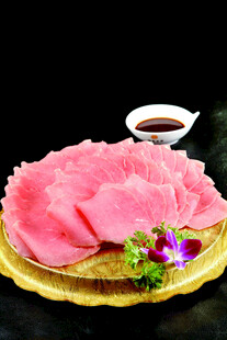 牛肉卷肥牛片黑底
