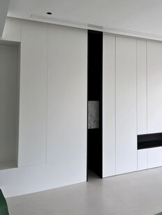 夾吊設計高級感裝修木制品定制柜