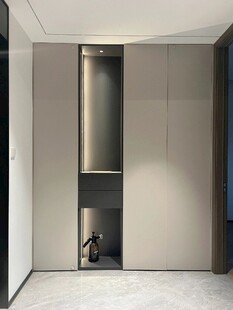 夾吊設計高級感裝修木制品定制柜