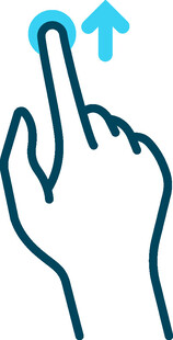 手指向上點(diǎn)擊圖標(biāo)