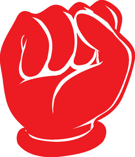 紅色握拳圖標(biāo)
