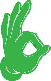 綠色OK手勢圖標(biāo)