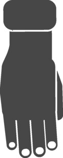 黑色五指手套圖標(biāo)