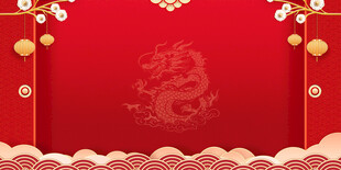 红色背景