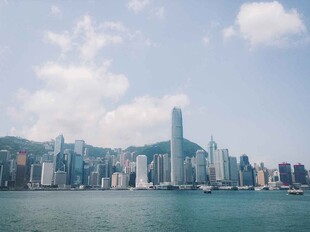香港城市天际线海景