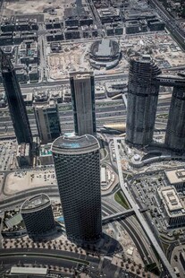 俯瞰都市高楼建筑群