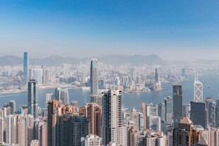 繁华都市天际线景观