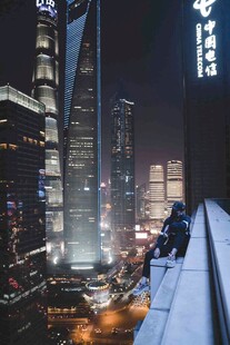 都市夜景俯瞰