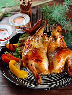 秘制柠檬叶烤鸡