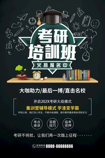 考研培訓(xùn)班宣傳海報