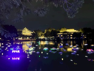 湖畔夜景