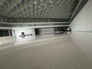 空曠現代室內空間場景
