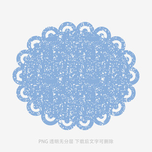 藍色蕾絲花紋圖案