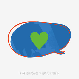 愛心對話氣泡圖標