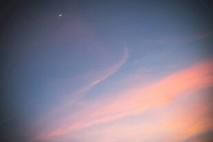 夢幻天空晚霞美景