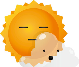 太陽枕云小憩