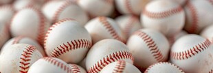 一堆棒球特写