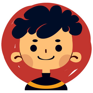 微笑男孩卡通头像