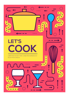 趣味烹饪主题插画